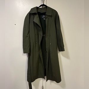 Vintage London Fog Trench Coat in Dark Green